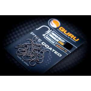 Guru Super Pellet Waggler Eyed Barbless Hooks Méret 12, PTFE Bevonattal, 10 db-os csomag - Guru