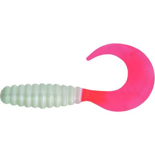 Mann's Twister 5' CTG PFT 4DB/CS horgászcsali, fehér és rózsaszín színben - Gumicsali és twister
