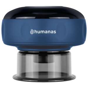 Humanas BB01 Electronic Chinese Cupping Cup, blue, front view - Spitting
