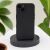 Haffner Soft Black Silicone Case for unspecified phone model on display stand