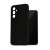 Black Soft Samsung Galaxy A55 phone case, back view