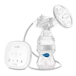 Nuvita Materno Go elektromos mellszívó, fehér, digitális kijelzővel és üveggel - Nuvita