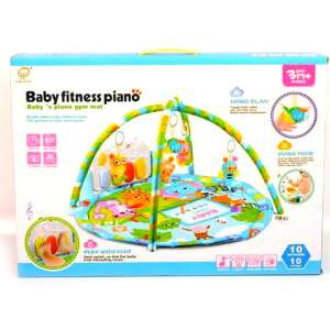 Baby Fitness zongora bébi Játszószőnyeg - Állatok #kék-zöld 34964713 "játszószőnyeg"  Bébitornázó és játszószőnyeg - Hangeffekt