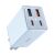 Baseus GaN6 Pro 2x USB-C / 2x USB-A Network charger + USB-C cable - Blue (65W) 124507871