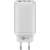 Goobay 65408 PD GaN USB-A / 2x USB-C încărcător de perete, alb, 65W, vedere din spate