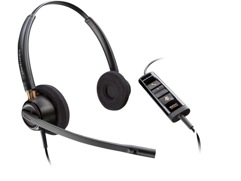Hp poly encorepro 525 vezetékes headset - fekete
