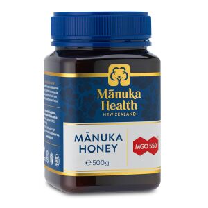 Manuka Health Manuka Méz 550+ MGO, 500g üveg, Új-Zélandi méz - Méz
