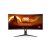 AOC CU34G2XP 34 hüvelykes ívelt gaming monitor elölnézet specifikációkkal