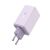 Incarcator retea Baseus GaN6 Pro, 65W, 2x USB si 2x USB-C, Fast Charge, Cablu USB-C la USB-C, Violet 91841482