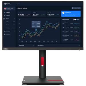 Lenovo ThinkVision T23i-30 23-Zoll FHD Monitor mit Finanzdaten - Peripheriegeräte