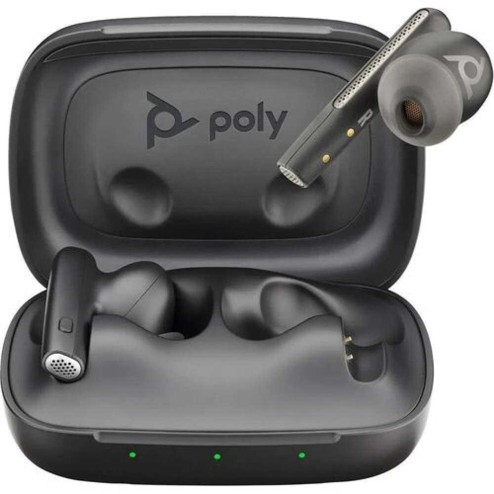 Hp poly voyager free 60 uc wireless headset + bt700a + bchc - fekete