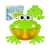 LittleONE by Pepita Jucărie muzicală cu bule pentru baie - Frog #green 34968965}