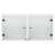 vidaXL fehér faliszekrény üvegajtóval, 68,5 x 37 x 35 cm