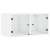 vidaXL fehér faliszekrény üvegajtóval, 68,5 x 37 x 35 cm
