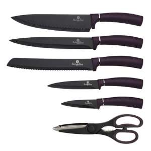 Berlinger Haus 7-Piece Stainless Steel Knife Set with Stand BH/2584