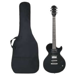 Fekete elektromos gitár kezdőknek tokkal 4/4 39" 91864530 