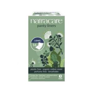 Natracare tisztasági betétek, hosszú, 16 darabos, bio pamut, műanyag mentes, illatanyag mentes, lélegző - Intimbetét