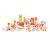 ECOTOYS Candy City Drveni blokovi, sastavljena scena grada
