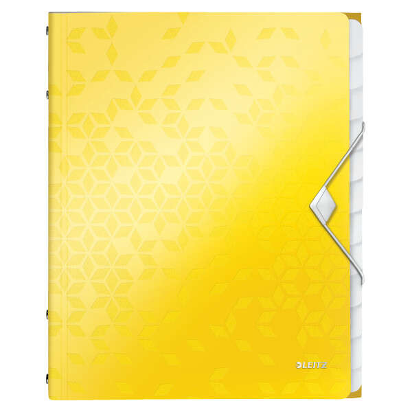 Leitz Teczka PP z gumką Leitz Wow A4 12 przekładek