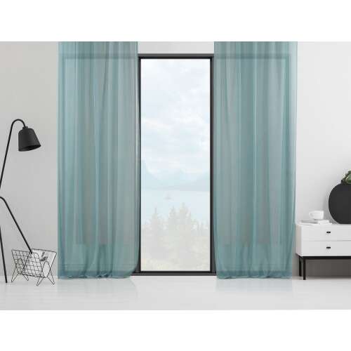 Türkiz Függöny - Áttetsző - 140x400 cm (2 db)