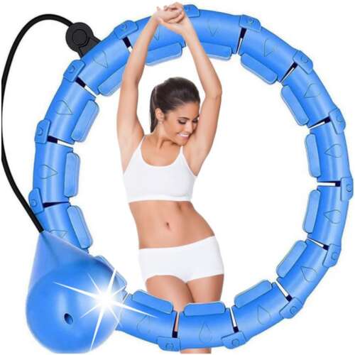 Hula hop na chudnutie so závažím a kovovým ložiskom, 46 cm