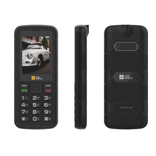 AGM M9 Wytrzymały telefon komórkowy, 4G, wyświetlacz LCD 2,4", QWERTY, 48MB RAM, 128MB ROM, 1000mAh, IP68/IP69K, 108db, Lanterna, Dual Sim 138300873