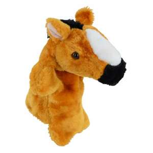 Brown horse hand puppet for adults - Puppet Toy