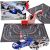 AGM Slot City electric racetrack set with two cars, remote controls, and packaging