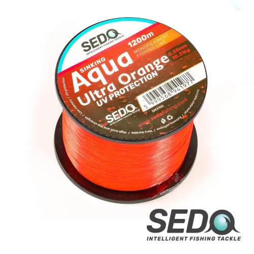 SEDO Aqua Ultra Orange 1200 Méter Monofil Horgász zsinór, 0.30mm, 8.77kg