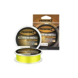 PredatorZ Classic Fonott Zsinór Fluo Sárga 0,14mm 120m 8,1kg horgászzsinór - Horgászat