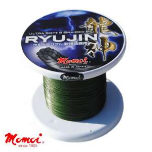 Momoi Ryujin fonott zsinór, mohazöld, 300m, 0.49mm - Fonott zsinór