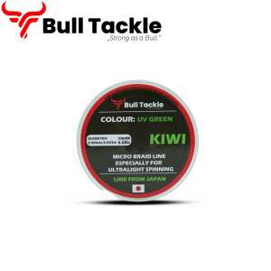 Bull Tackle Kiwi UV zöld 0.06mm mikro fonott zsinór ultralight pergetéshez, 150m - Fonott zsinór