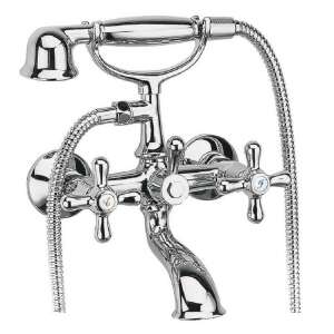 Flinke W1 Chrome Bathroom Faucet with Hand Shower, Retro Style - Flinke