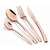 Berlinger Haus Rosegold Besteckset, 4 Personen Edelstahl