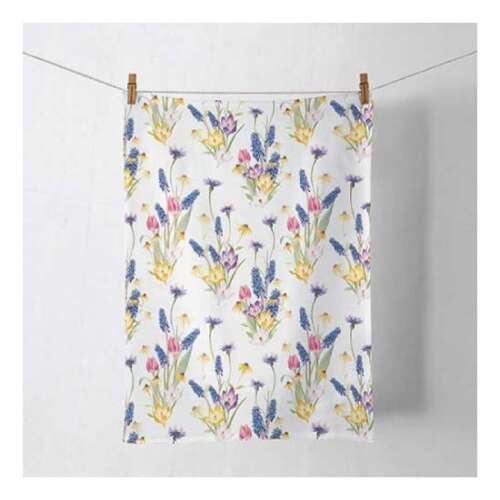 Hello Spring konyharuha 50x70cm konyharuhátörlő virágmintával