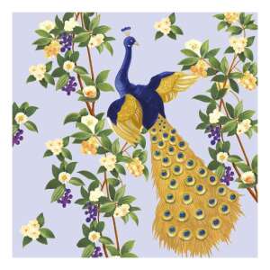 Papírszalvéta, 20 darabos, páva mintával - Háztartási papírtermék