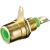 Goobay 11317 Zöld RCA csatlakozó, aranyozott