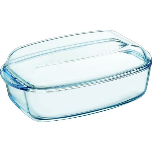 PYREX Essentials 6,5 Literes Téglalap Alakú Sütőtál Fedővel