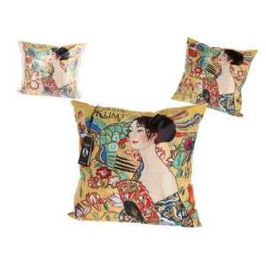 Carmani Díszpárna - Klimt Hölgy Legyezővel - 45x45cm