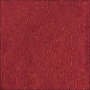 Ambiente Elegance Sötétvörös Dombornyomott Papírszalvéta - 33x33cm - 15db 137985543 - Ambiente