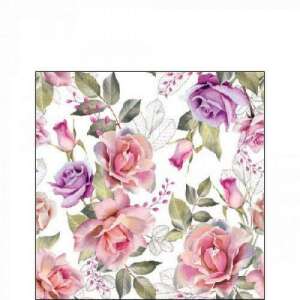 Ambiente Josephine virágmintás papírszalvéta, 20 darabos - Ambiente