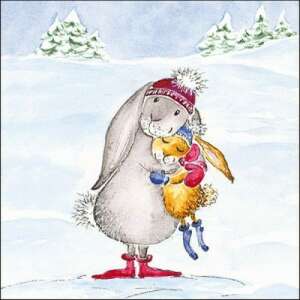 Ambiente Hóanyu Hódok Papírszalvéta - 33x33cm, 20db