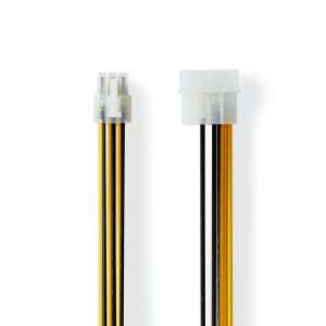 Internes Stromkabel | Molex-Stecker | PCI Express-Stecker | Vergoldet | 0,20 m | Rund | PVC | Schwarz / Gelb | Kunststoffbeutel 91903853 SATA-Kabel