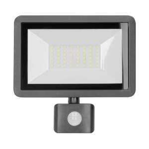 LED Reflektor Mozgásérzékelővel - 50W - Antracit