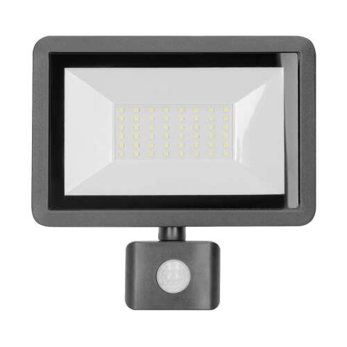 LED reflektor mozgásérzékelővel, 50W, antracit
