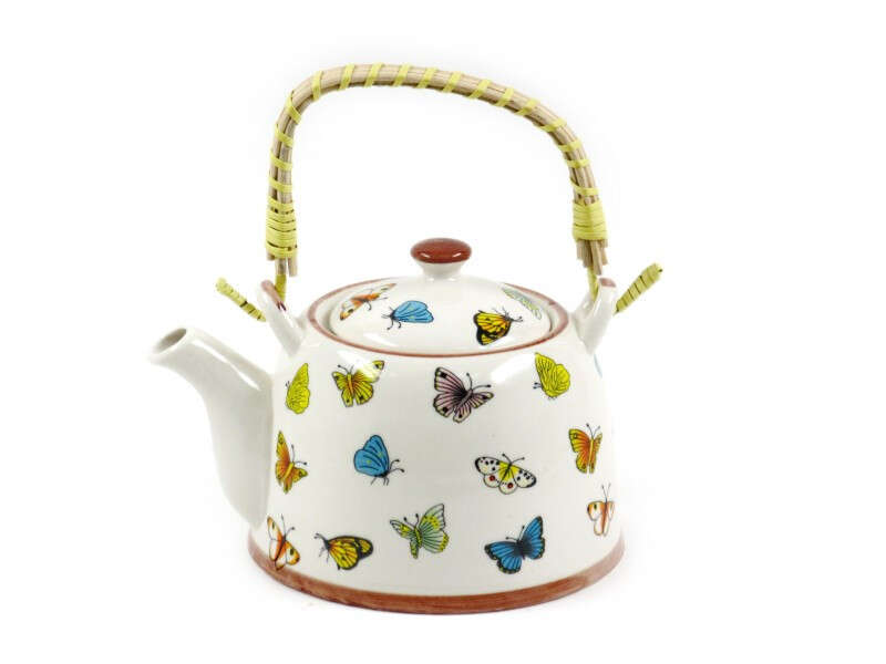 Pillangós Kerámia Teáskanna - 700 ml