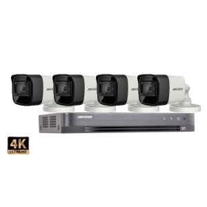 Hikvision videó megfigyelő rendszer 4 db kültéri kamera 8MP(4K), IR 30M 91909200 