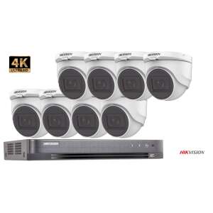 Hikvision videó megfigyelő rendszer 8 beltéri kamera 8MP(4K), IR 30m 91909300 