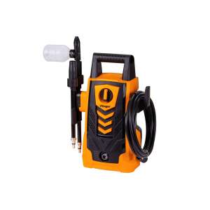 Villager VHW 80 high pressure washer, 1400W, orange and black, with detergent tank and turbo nozzle - Garden