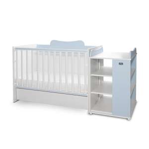Lorelli Multi kombi ágy 190x72 - White Baby Blue 91923422 Lorelli Kiságyak, bölcsők